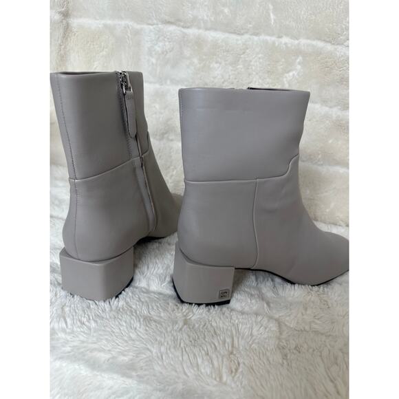 Franco Sarto 7.5 Flexa Fabiene Booties Grey Leather Square toe - Picture 3 of 4
